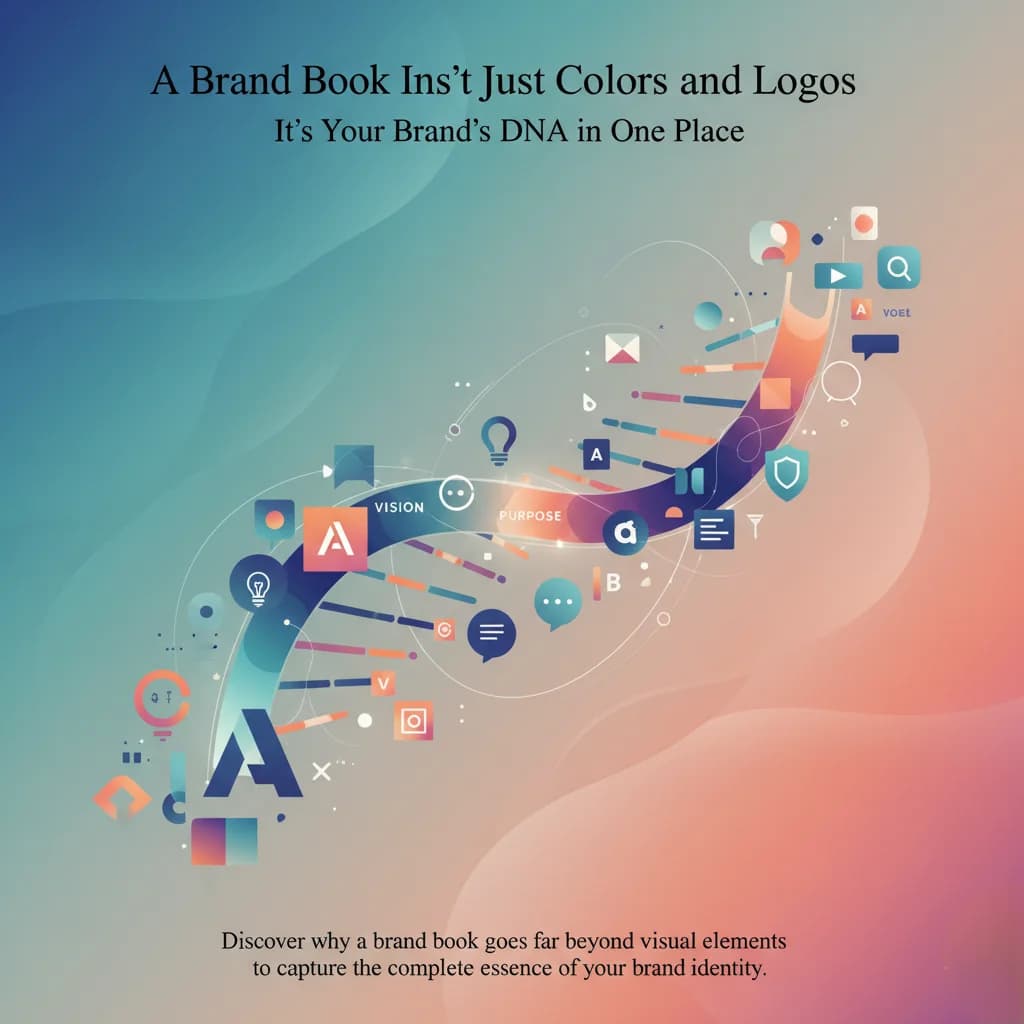 A Brand Book Isn't Just Colors and Logos — It's Your Brand's DNA in One Place