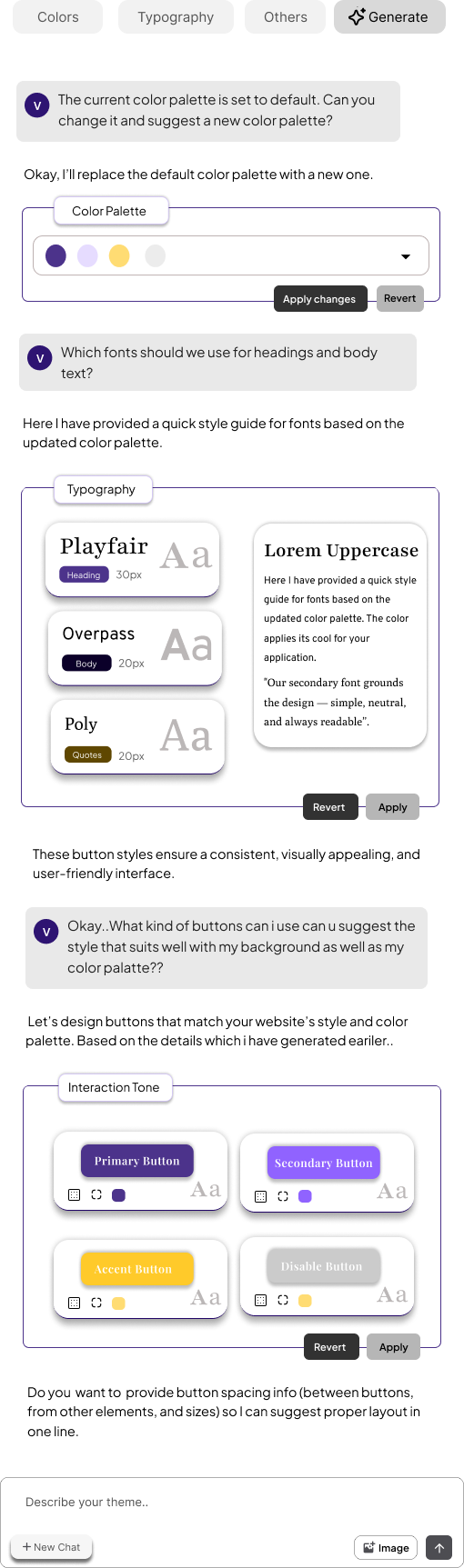 AI Theme Generation Preview