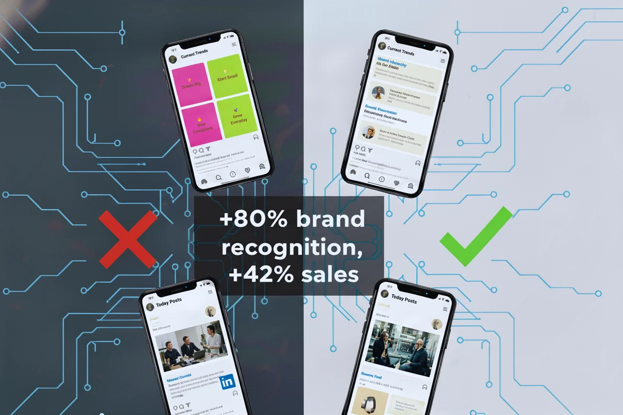 Linked, Instagram structured vs unstructured