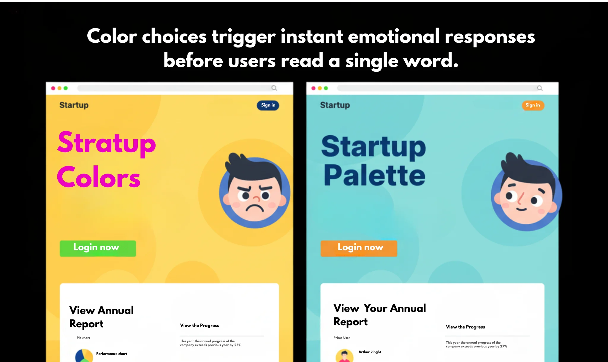 Split-screem comparison